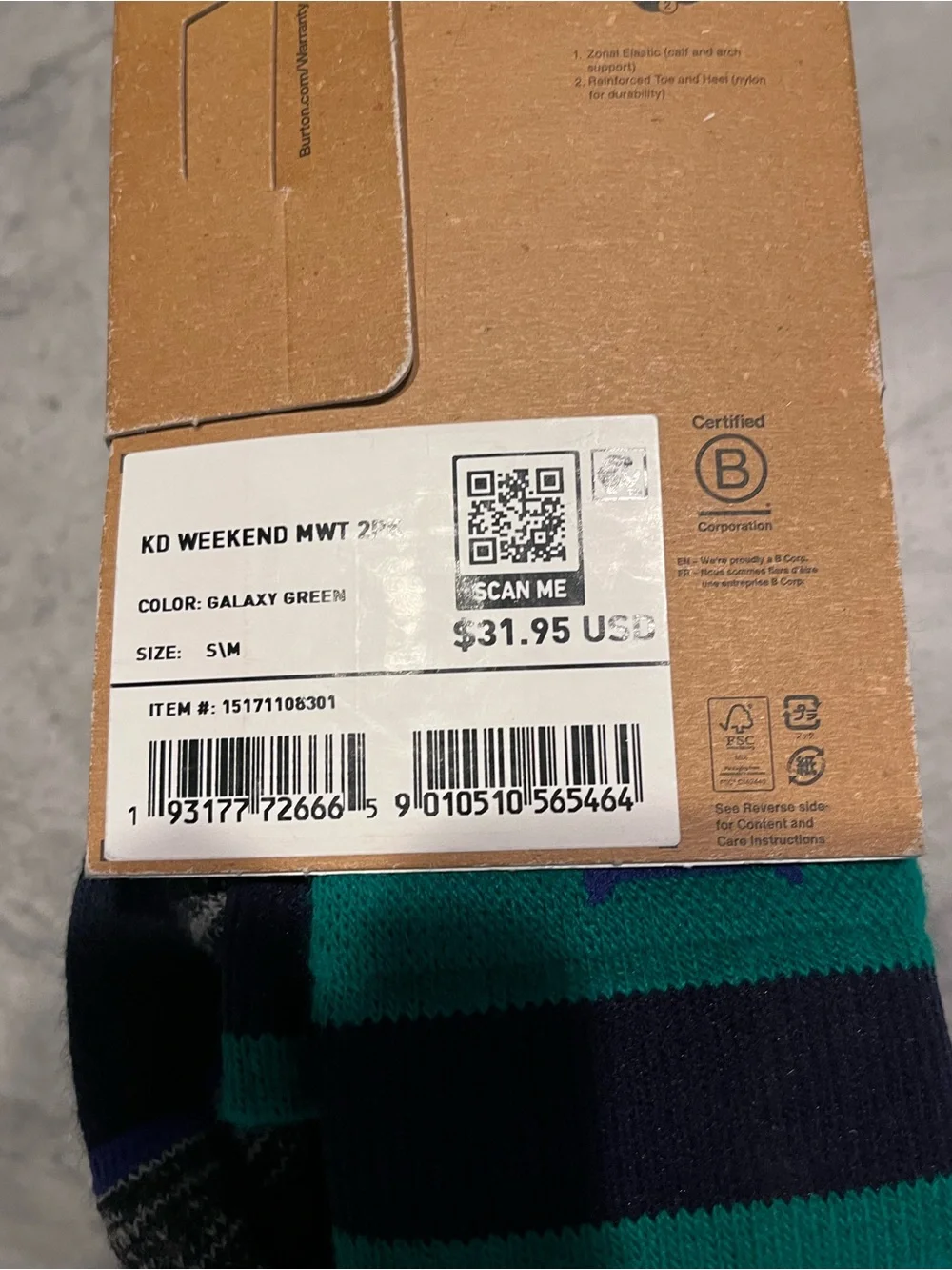 NWT! 2-Pack! Burton Youth Weekend Midweight Socks!